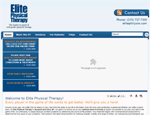 Tablet Screenshot of elitephysicaltherapyny.com